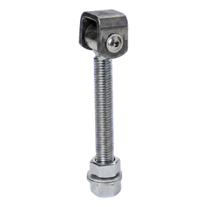 Adjustable long hinge for swing gates M18 galvanised steel