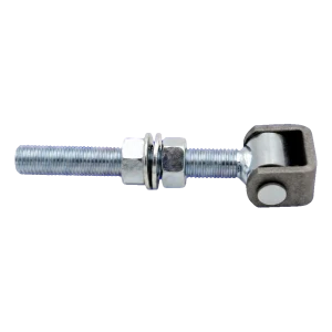 Adjustable Long M16 Hinge for Swing Gates – Galvanised Steel (Circlip)