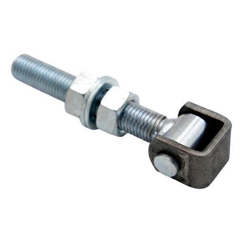 Adjustable steel hinge M20 for swing gates – galvanised, L150 mm 001-350 (1)