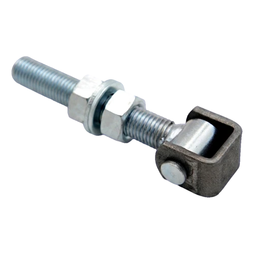 Adjustable steel hinge M20 for swing gates – galvanised, L150 mm 001-350 (1)