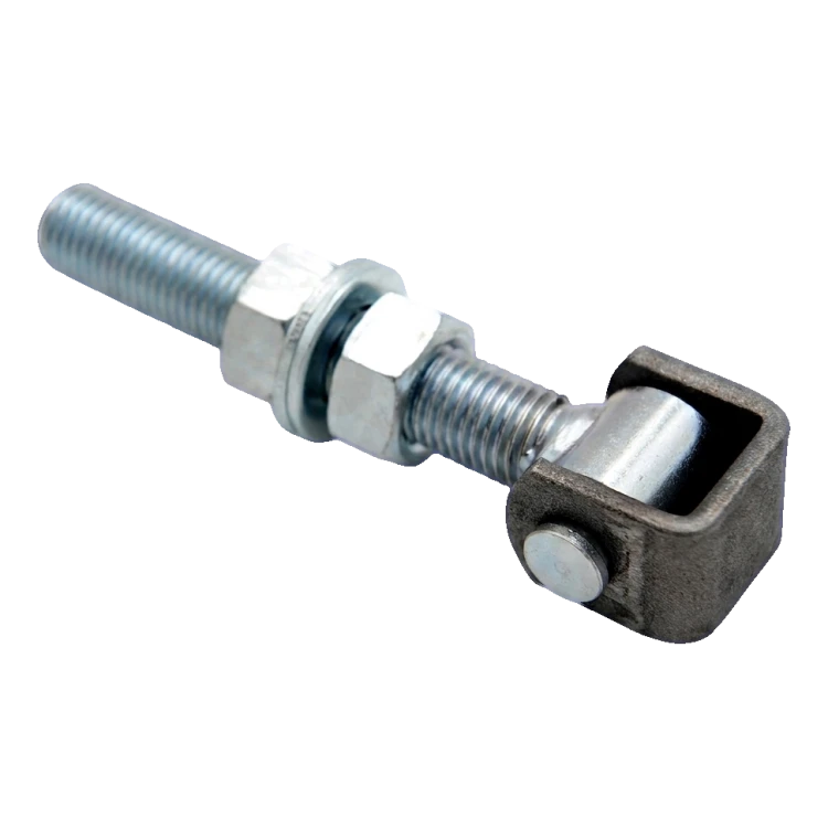 Adjustable steel hinge M20 for swing gates – galvanised, L150 mm 001-350 (1)