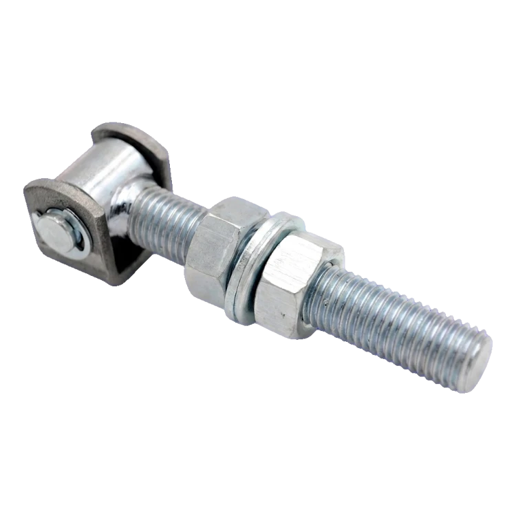 Adjustable steel hinge M20 for swing gates – galvanised, L150 mm 001-350 (2)