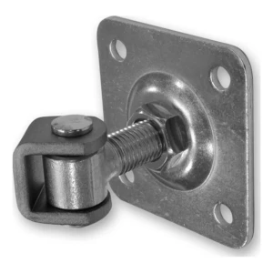 PSG adjustable gate hinge M16 with 75×75×4 mm steel plate