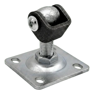 PSG adjustable gate hinge with M16 plate galvanised 75×75 mm