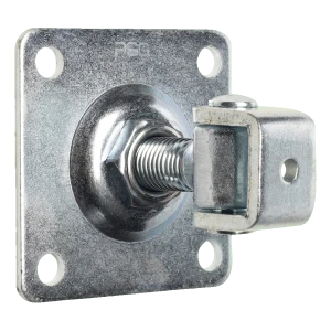 PSC adjustable gate hinge with plate M20 galvanised 100×100×4 mm