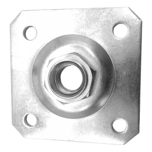 PLATER decorative plate 100×100×4 mm for adjustable hinge M20 galvanised