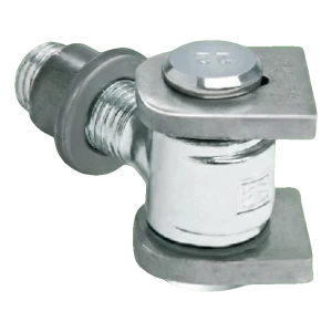 Comunello – adjustable welding hinge with M22 thread, galvanised