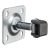 PSG adjustable gate hinge M20 with 100×100 mm plate galvanised – black eye 001-373 (1)