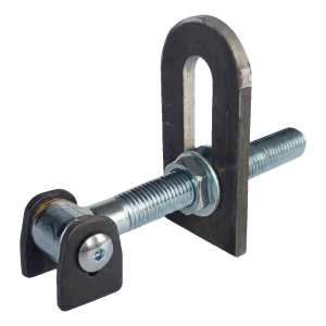 PSG adjustable gate hinge M20 with brass washers – 180° opening angle