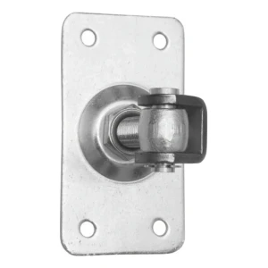 PSG adjustable gate hinge with rectangular plate M16 120×75 mm galvanised