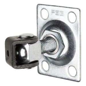 PSG adjustable gate hinge M14 with rectangular plate 75×55 mm