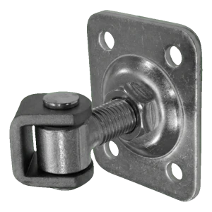 PSG adjustable gate hinge M16 with rectangular plate 75x55 mm galvanised