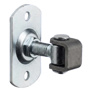 Adjustable gate hinge M16 with rectangular plate 100×55×4 mm