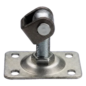 Adjustable gate hinge M20 with rectangular plate 110×75 mm galvanised steel