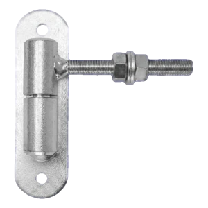 PSG adjustable turned gate hinge fi24 M12 with 150×40 mm plate