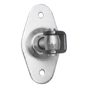 Adjustable gate hinge with oval nameplate M20 160×85 mm – galvanised steel