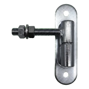 PSG adjustable rolled hinge ø27 M16 with 180×50 mm plate and ball