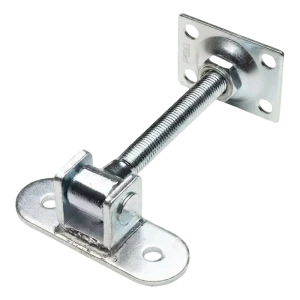 PSG M16 adjustable gate hinge with 115×40 mm mounting plate and 75×55×3 mm bracket