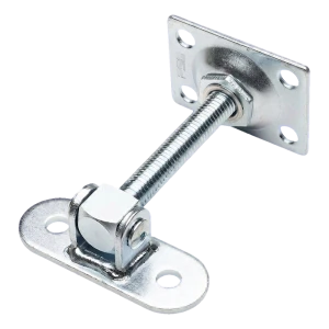 PSG adjustable gate hinge M14 with shield 115×40 mm and plate 75×55 mm