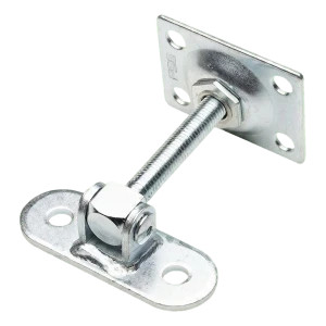PSG adjustable gate hinge M12 with two mounting plates galvanised
