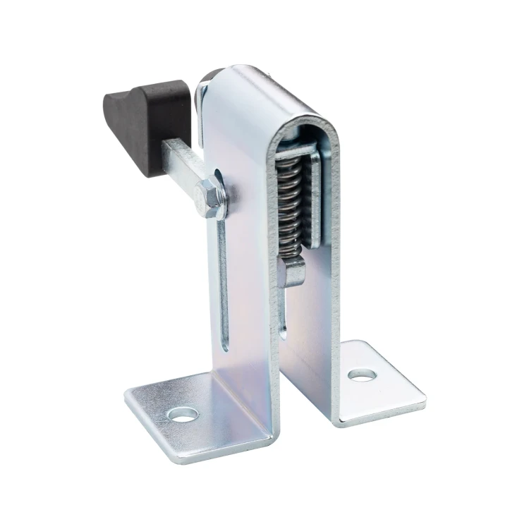 PSG adjustable gate stop for swing gates with lock – 50 mm catch, galvanised steel 001-444 (2)