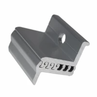 End clamp - adjustable by sliding grooves M8 30-50mm