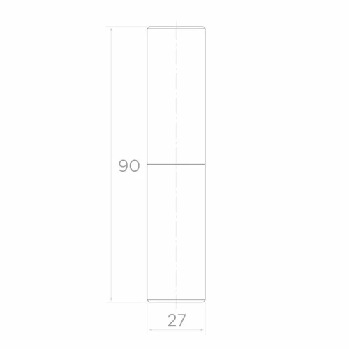 PSG rolled gate hinge fi 27 mm – height 90 mm for swing gates 001-475 (2)