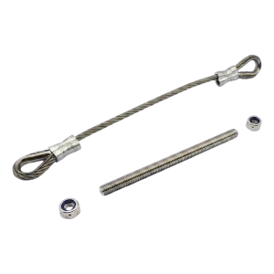 PSG Steel Safety Cable for Swing Gate 300 mm with M12 Rod